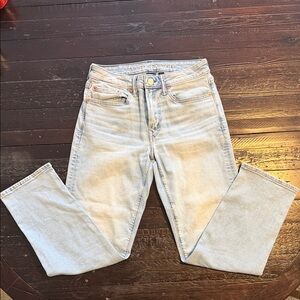 American Eagle AirFlex+ 29x30 Slim Straight Jeans Light Wash Stretch Denim Men’s